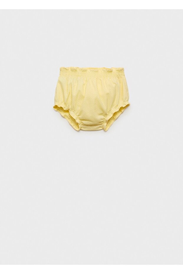 Desenli pamuklu şort - 1