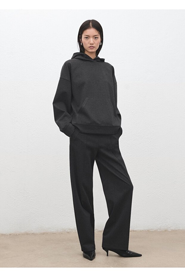 Kırçıllı triko pantolon - 2