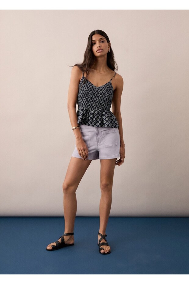 Cepli denim şort - 2