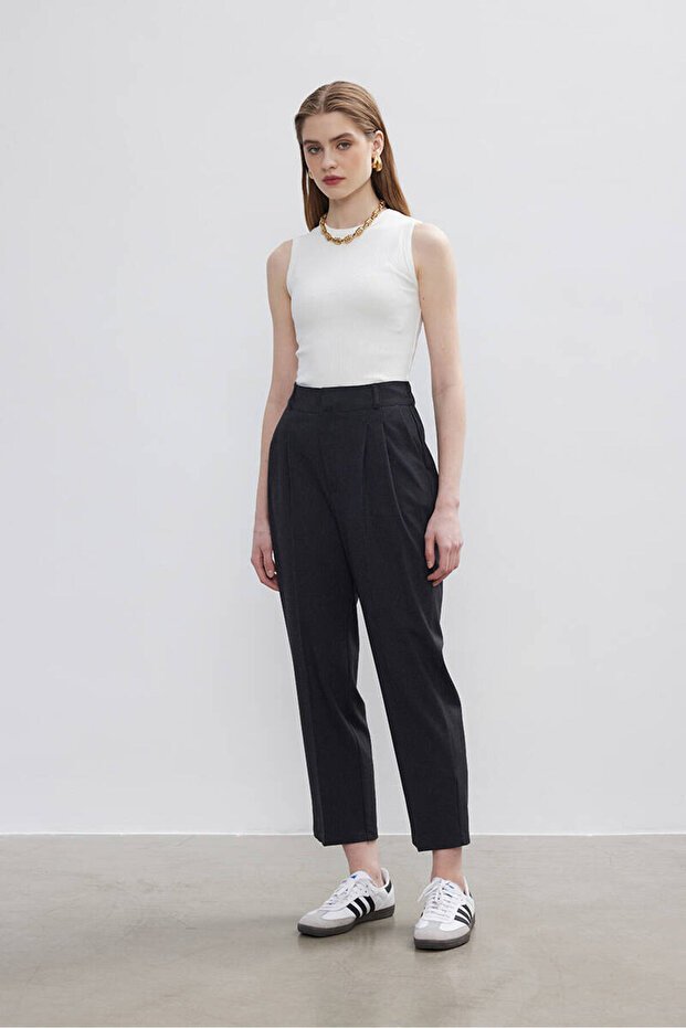 ANTRASİT ÜTÜ İZLİ PANTOLON - 3