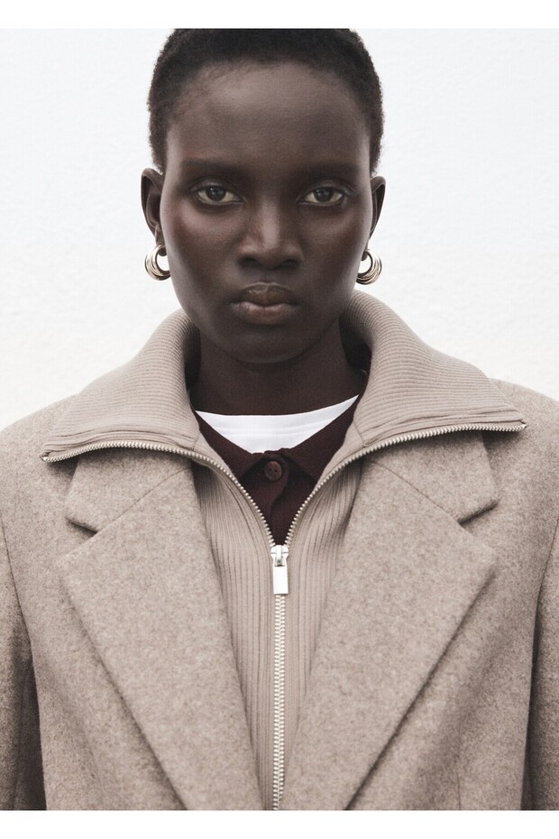 Çıkarılabilir yakalı palto - 6