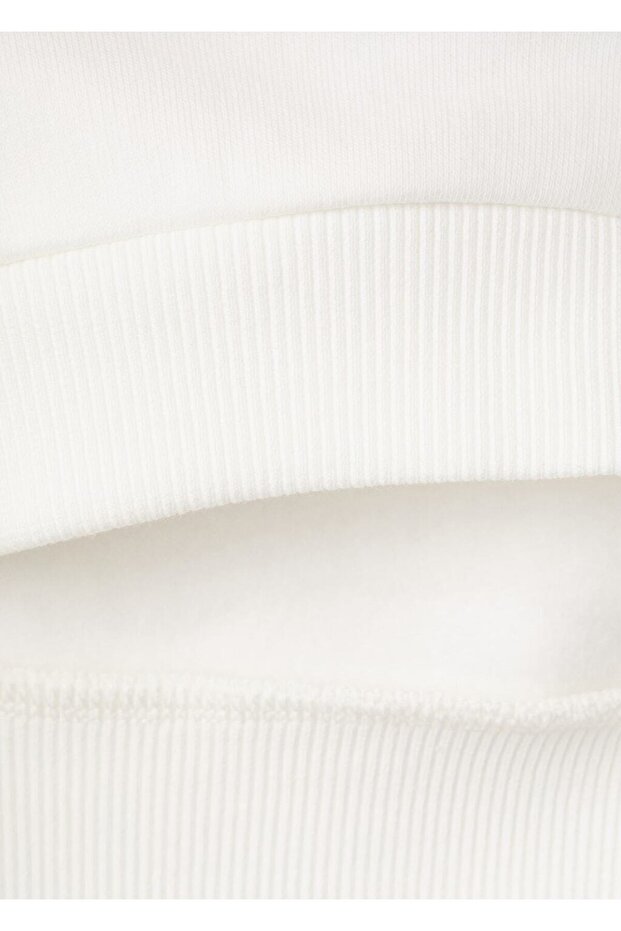 Çiçek işlemeli sweatshirt - 5