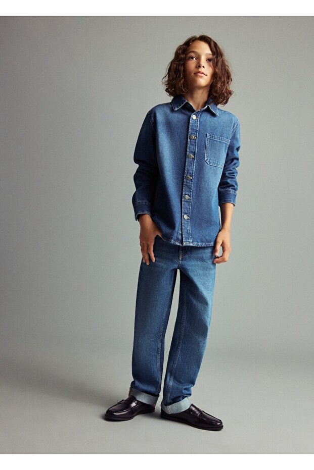 Pamuklu denim ceket - 2