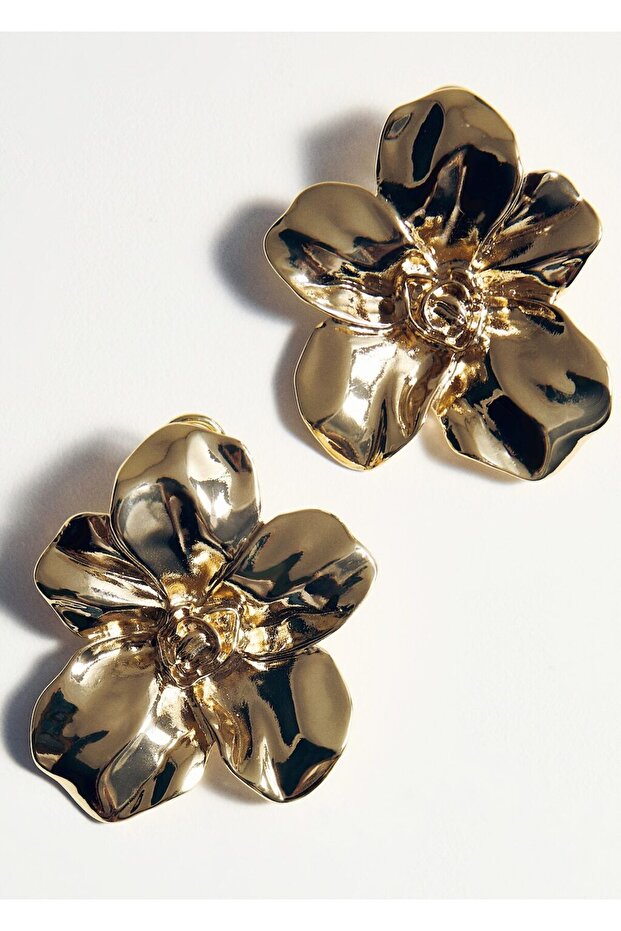 Çiçek tasarımlı küpe - 3