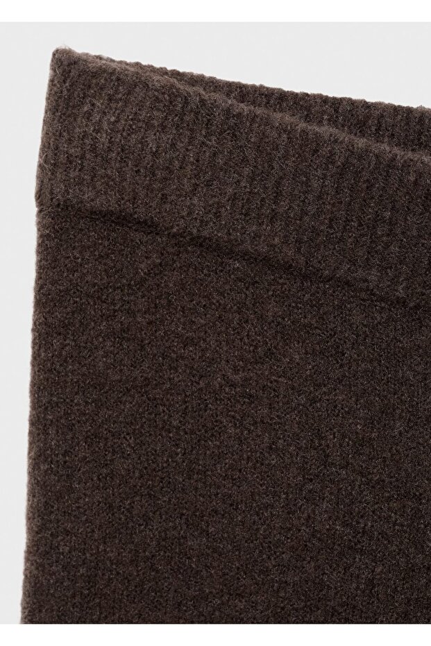 Düz kesim triko pantolon - 8