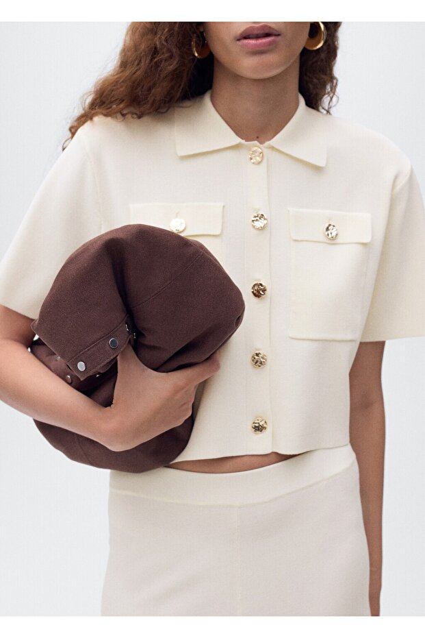 Kısa paçalı triko pantolon - 6