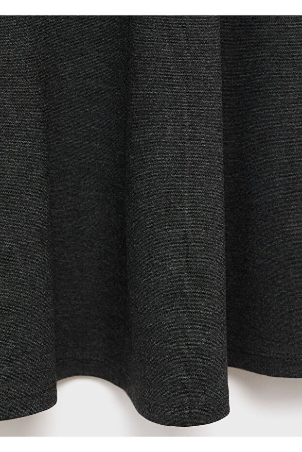 Dikişli kısa elbise - 5