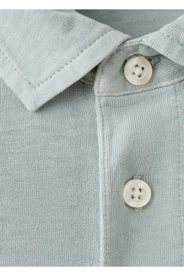 Pamuklu basic polo tişört - 7