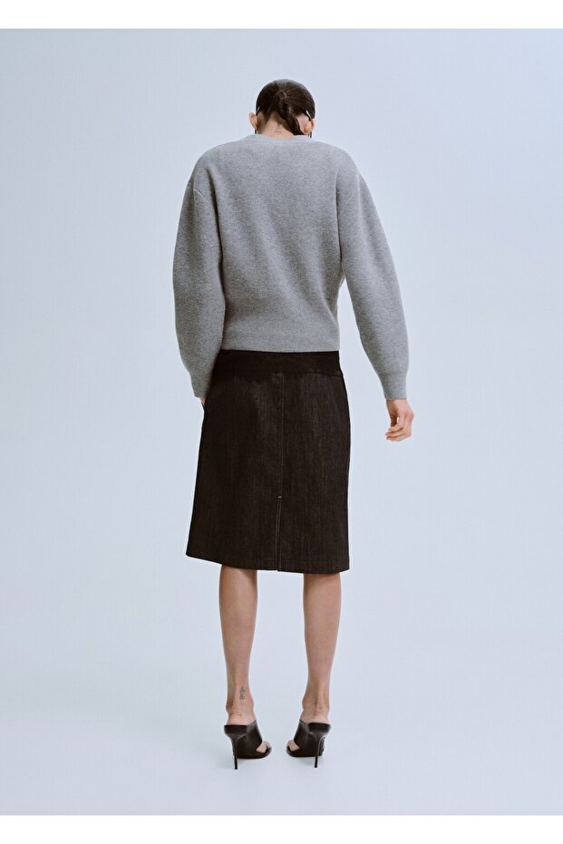 V yaka triko hırka - 4