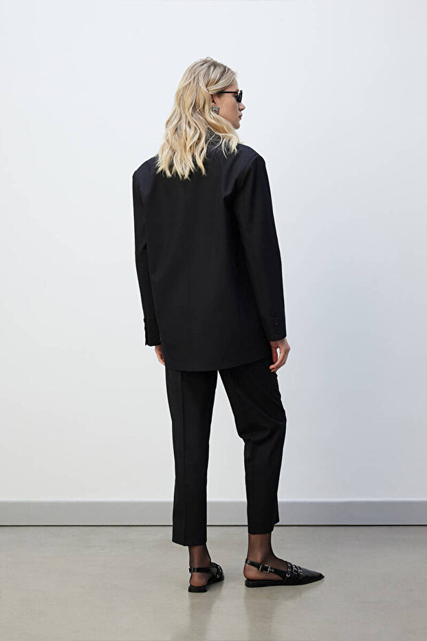 SİYAH KRUVAZE BLAZER - 9