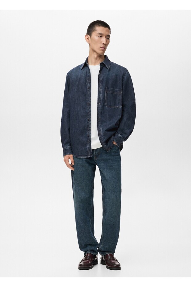 Cepli denim gömlek ceket - 2