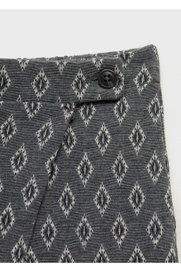 Desenli şort etek - 7