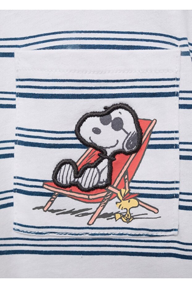 Snoopy baskılı tişört - 3