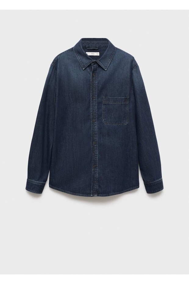 Cepli denim gömlek ceket - 3