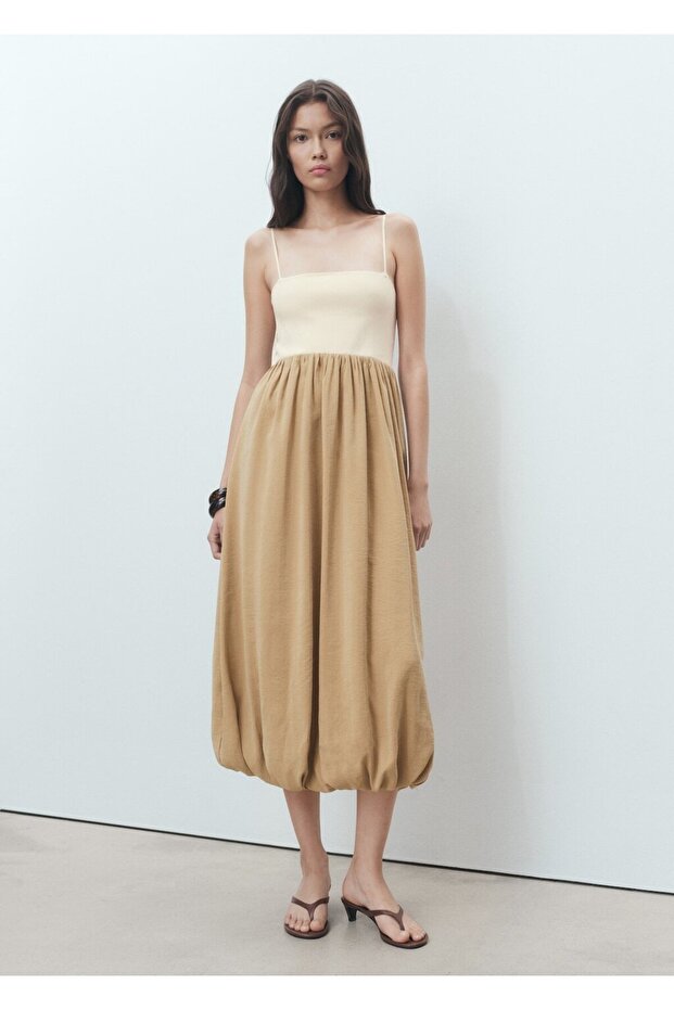 Triko balon elbise - 2