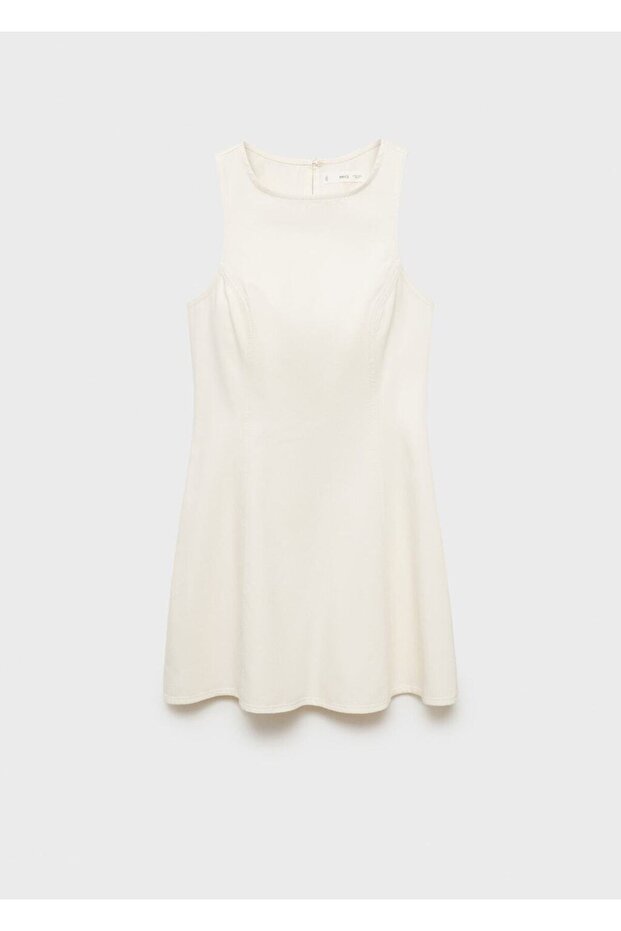 Evaze denim elbise - 3