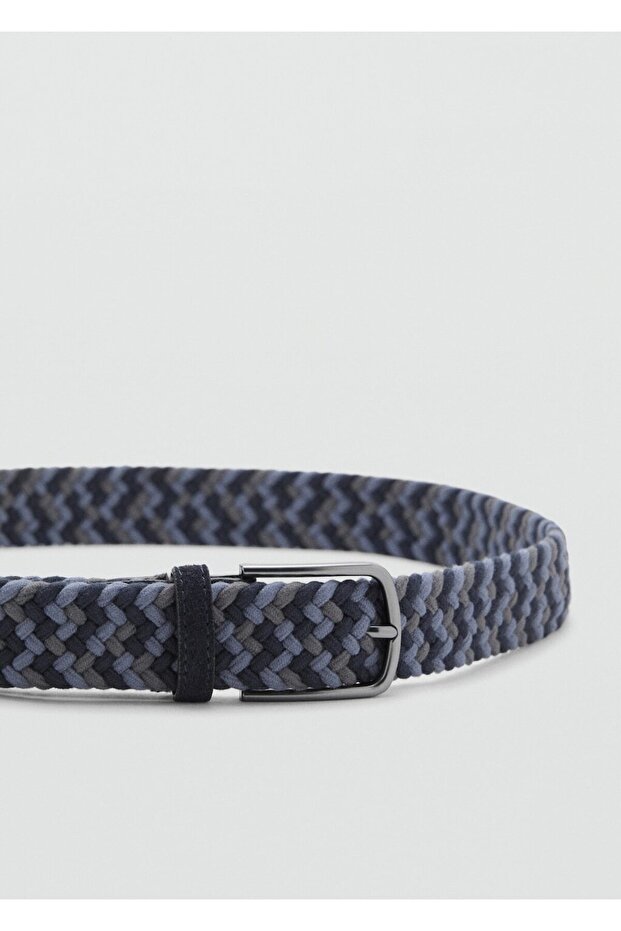 Renkli örgülerle elastik kemer - 3