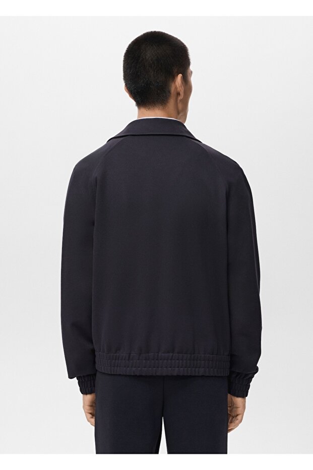 Regular fit fermuarlı sweatshirt - 4