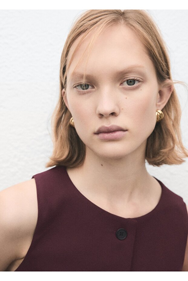 Düğmeli takım yelek - 6