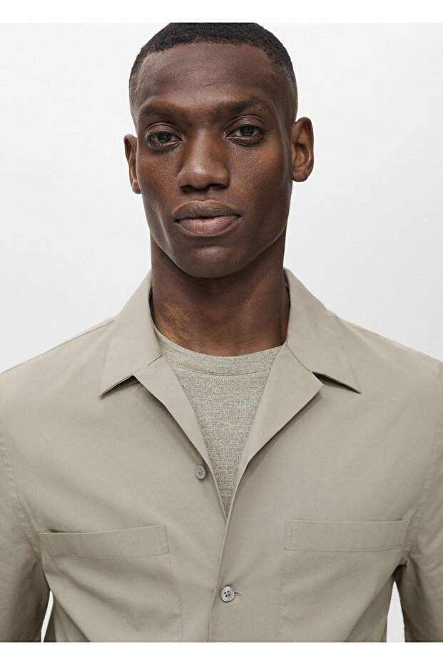 Cepli ve bowling yaka gömlek - 6