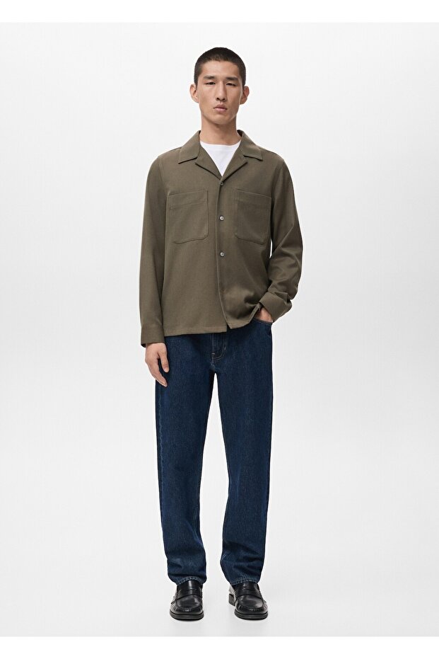 Cepli regular kesim gömlek ceket - 2