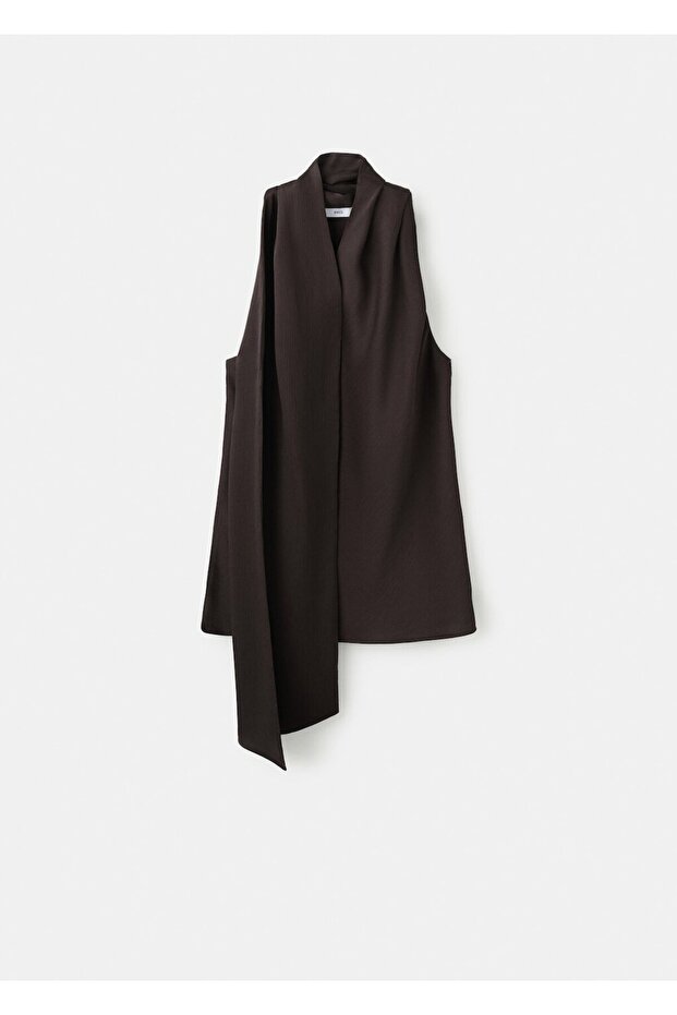 Fular yakalı bluz - 3