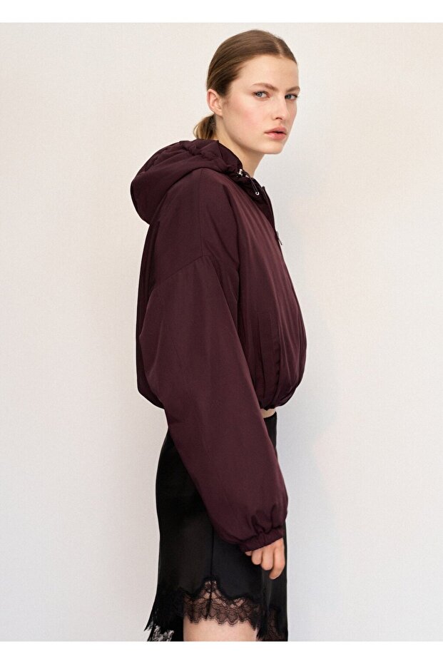 Oversize kapüşonlu ceket - 6