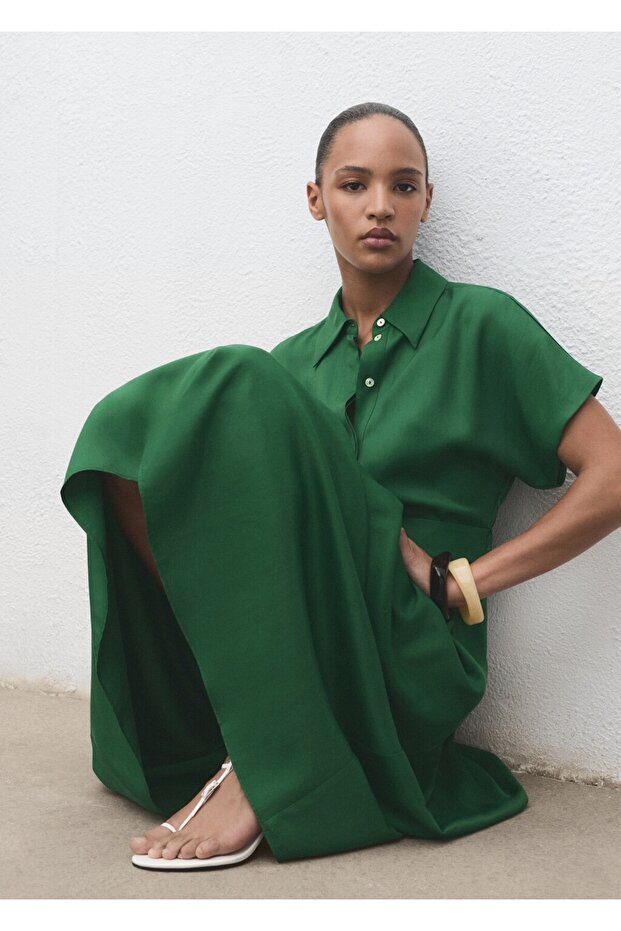 Liyosel gömlek elbise - 7