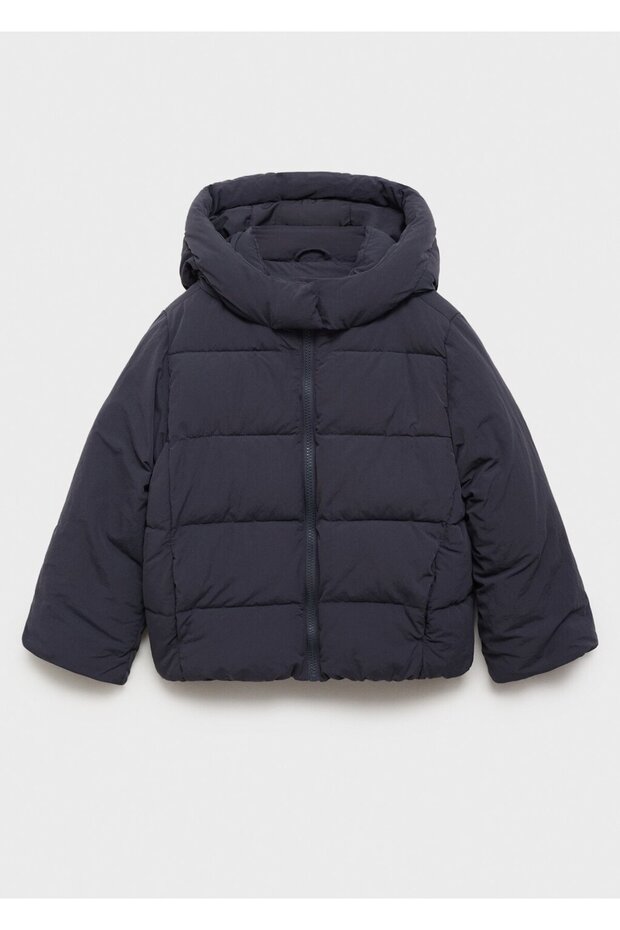 Kapüşonlu kapitone anorak - 2