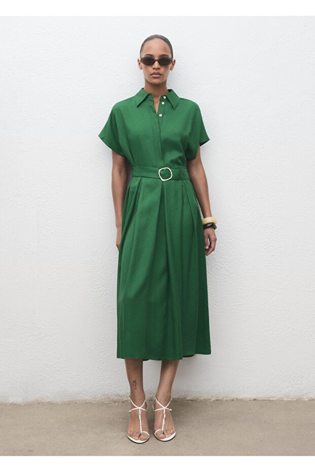 Liyosel gömlek elbise - 2