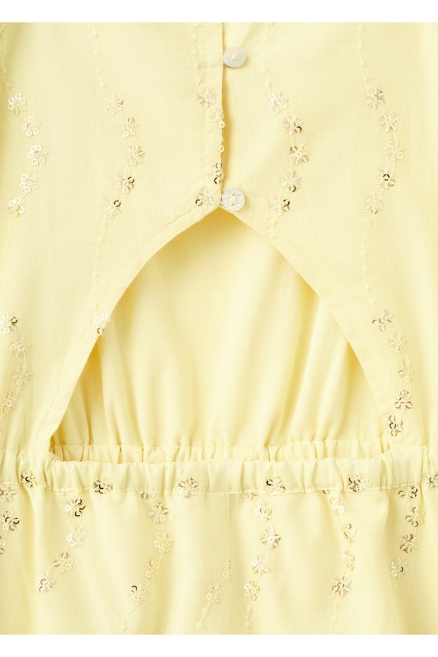 Çiçek işlemeli tulum - 4