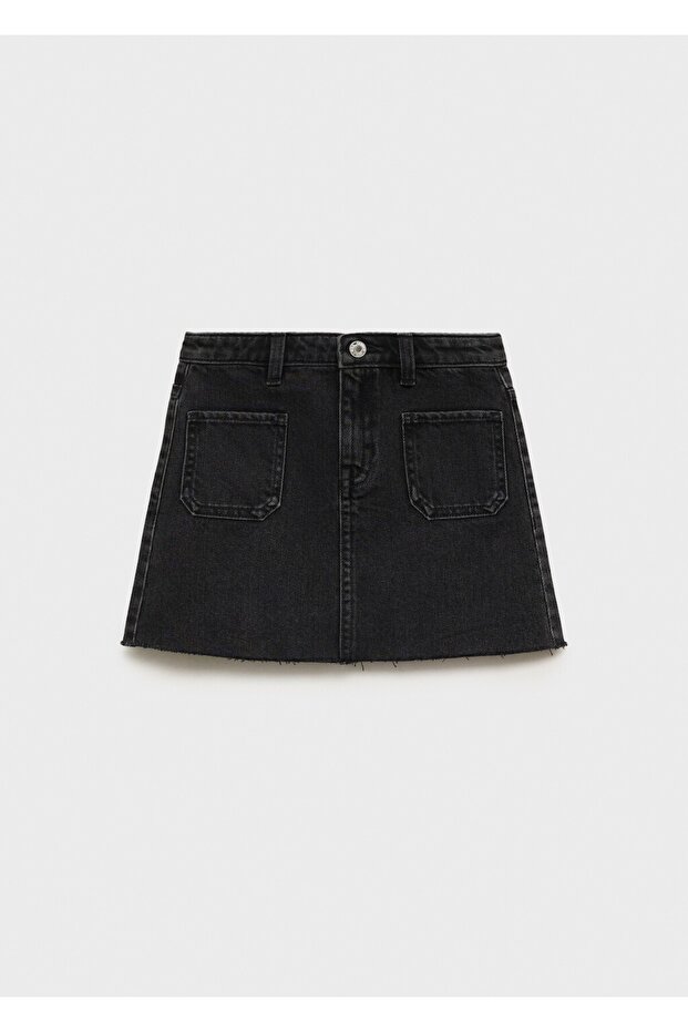 Kısa denim etek - 3