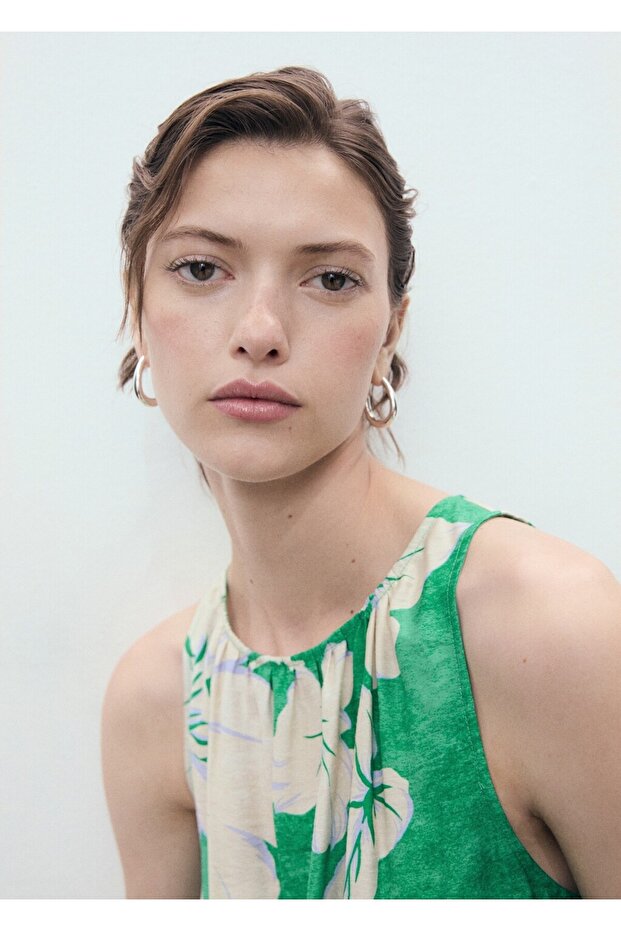 Kemerli desenli tulum - 6