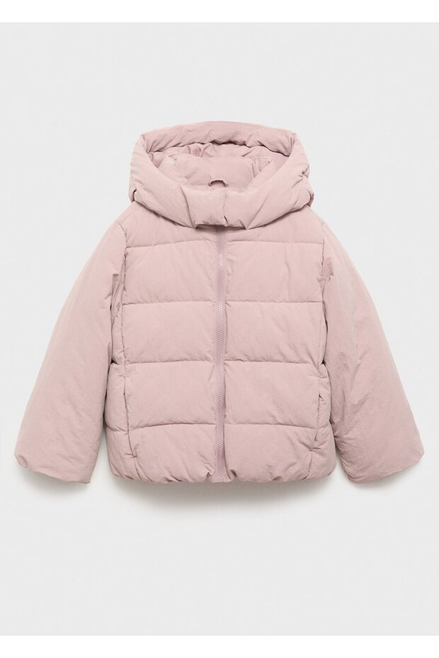 Kapüşonlu kapitone anorak - 3