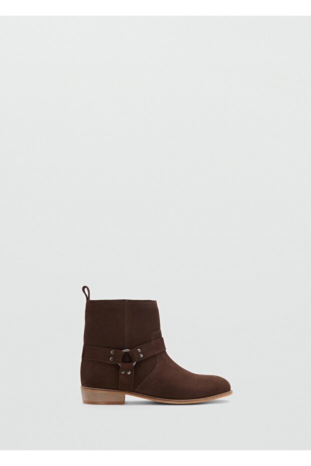 Süet deri yarım bot - 2