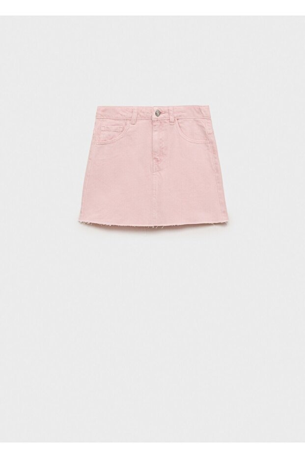 Dikişsiz denim etek - 3