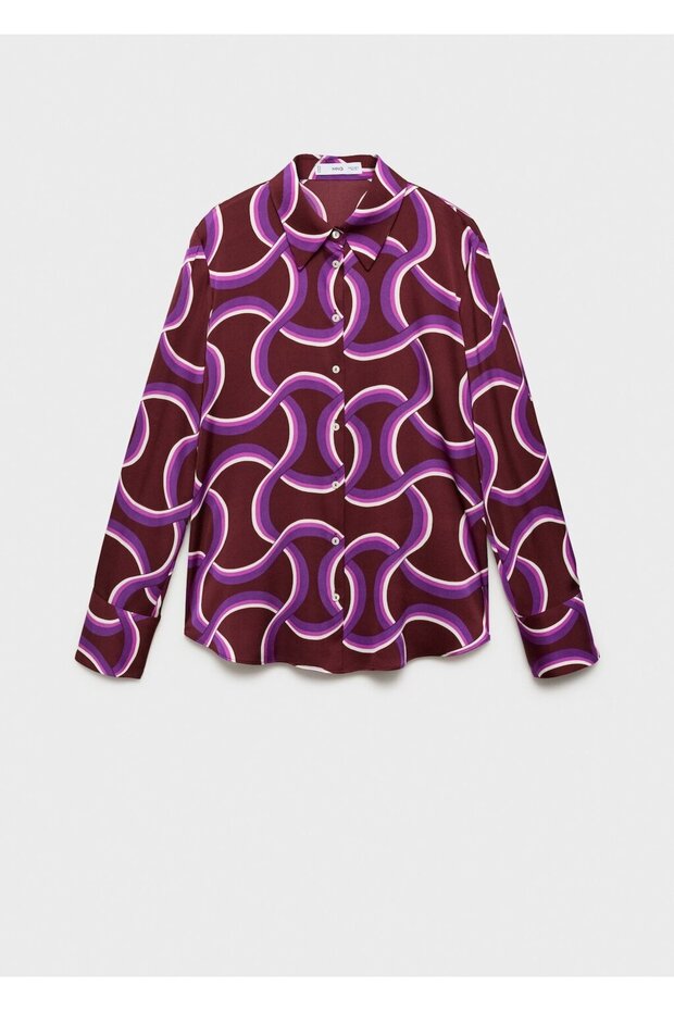 Soyut desenli gömlek - 3