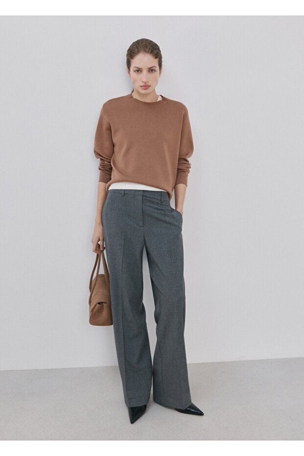 Yuvarlak yaka triko kazak - 2