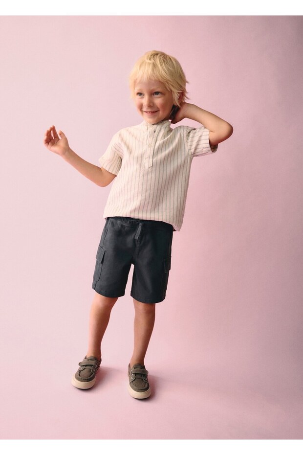 Cargo-Bermudashorts mit Kordelzug - 3