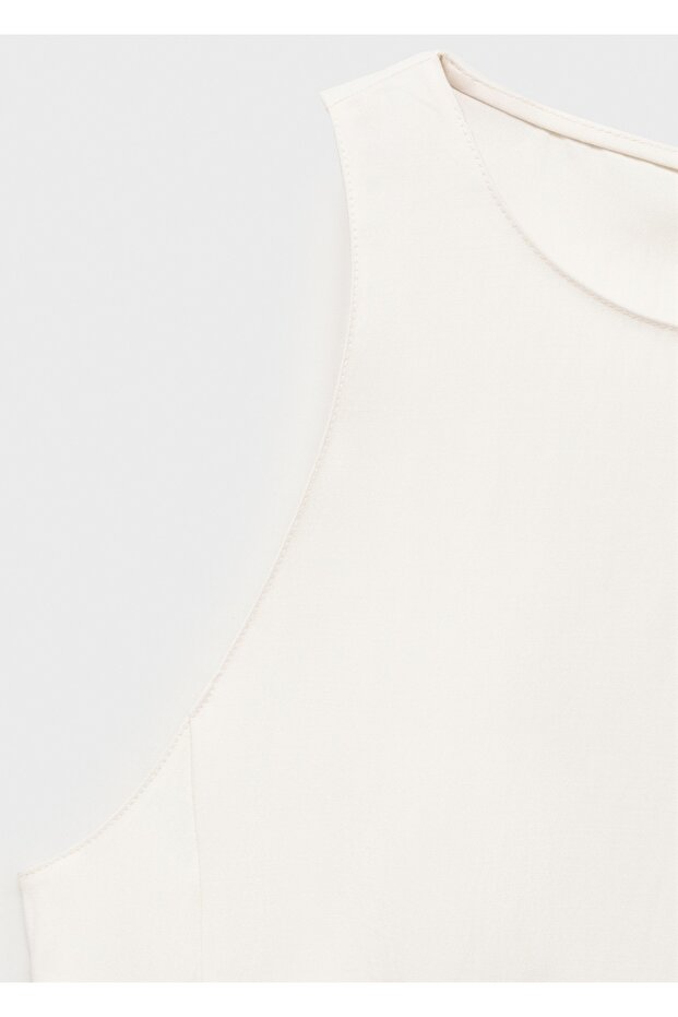 Halter Yaka Evaze Bluz - 8