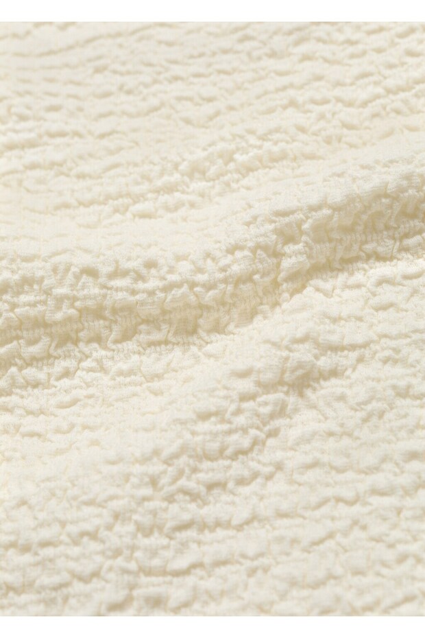 Krep pamuklu bluz - 8