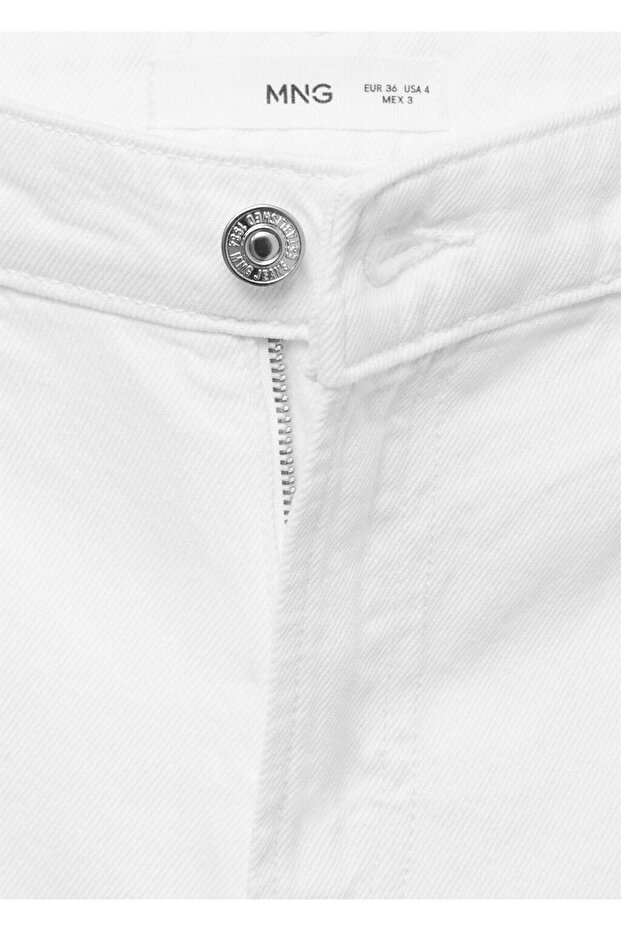 Orta Bel Denim Bermuda Şort - 8