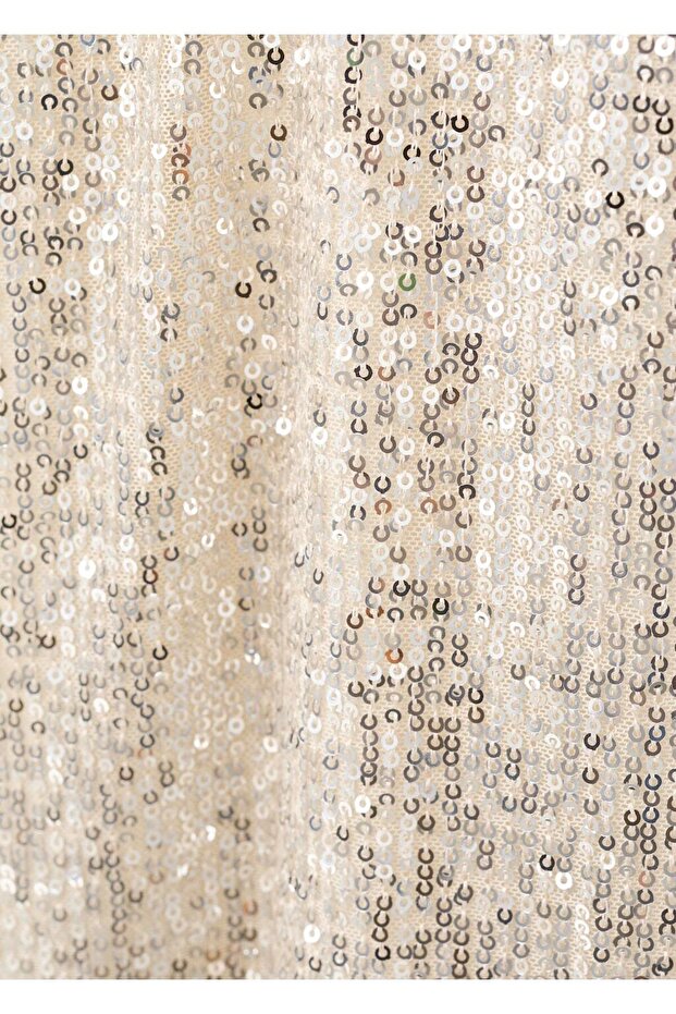 Payetli mini elbise - 5