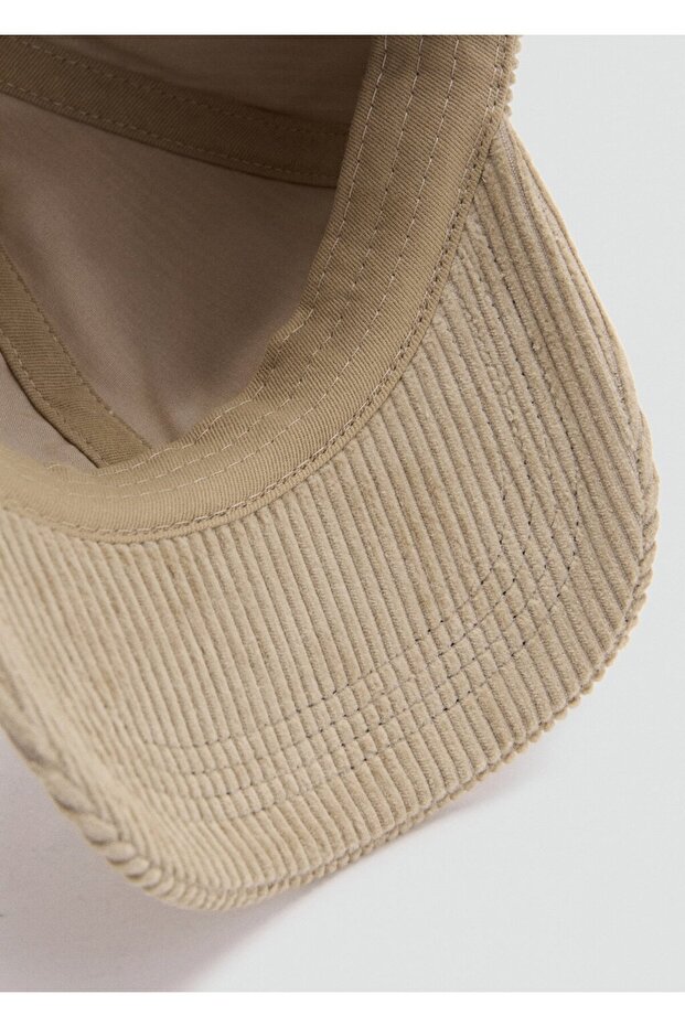 Fitilli kadife şapka - 4