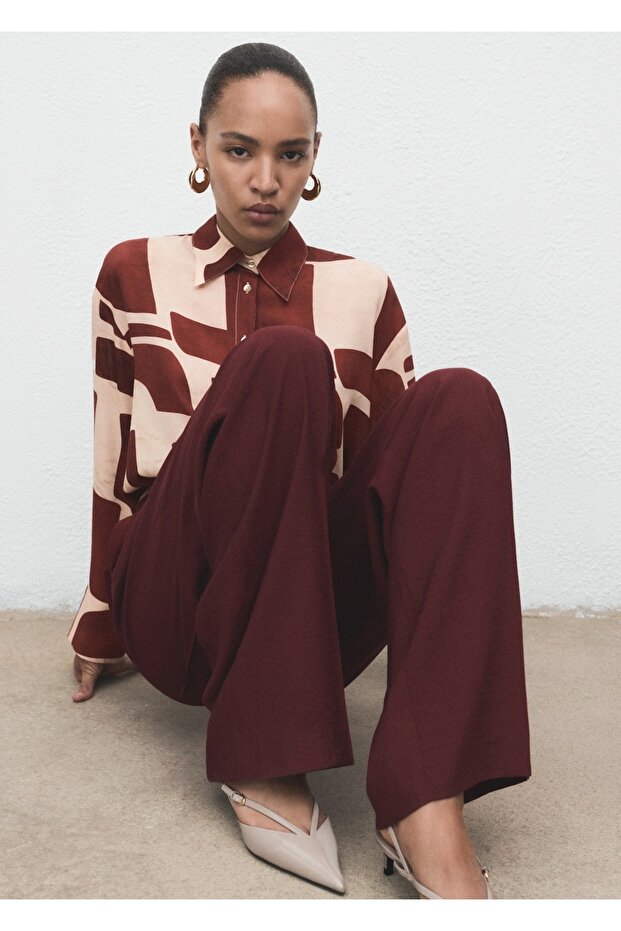 Geometrik desenli gömlek - 7