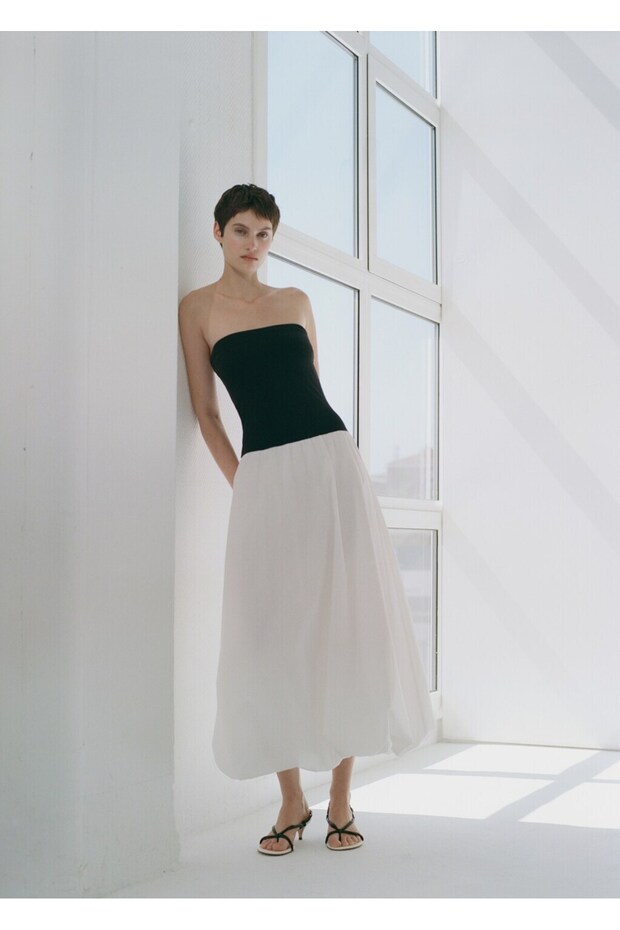 Triko balon elbise - 8