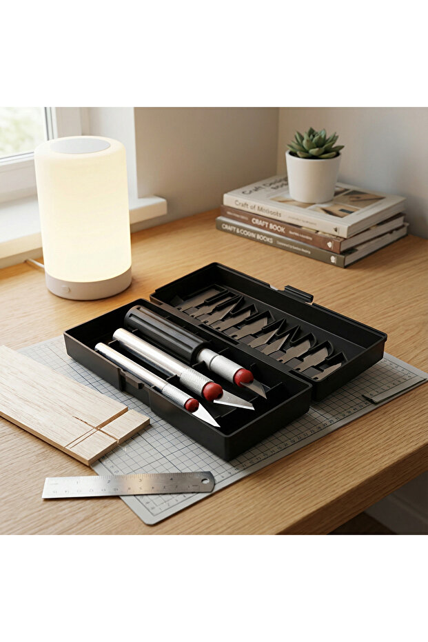 13 Parça Hobi Maket Bıçağı Seti - 4