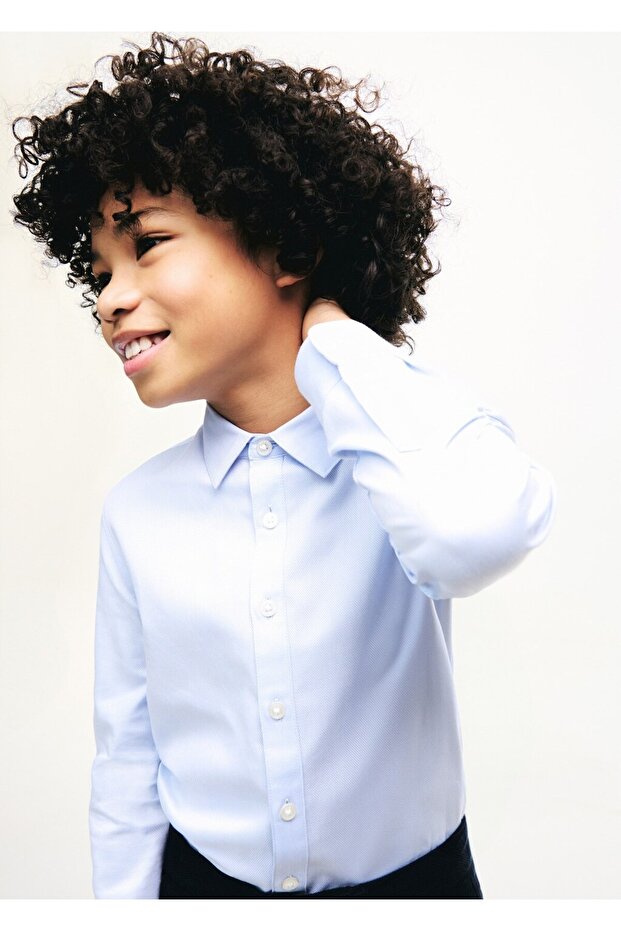 Pamuklu pike gömlek - 3