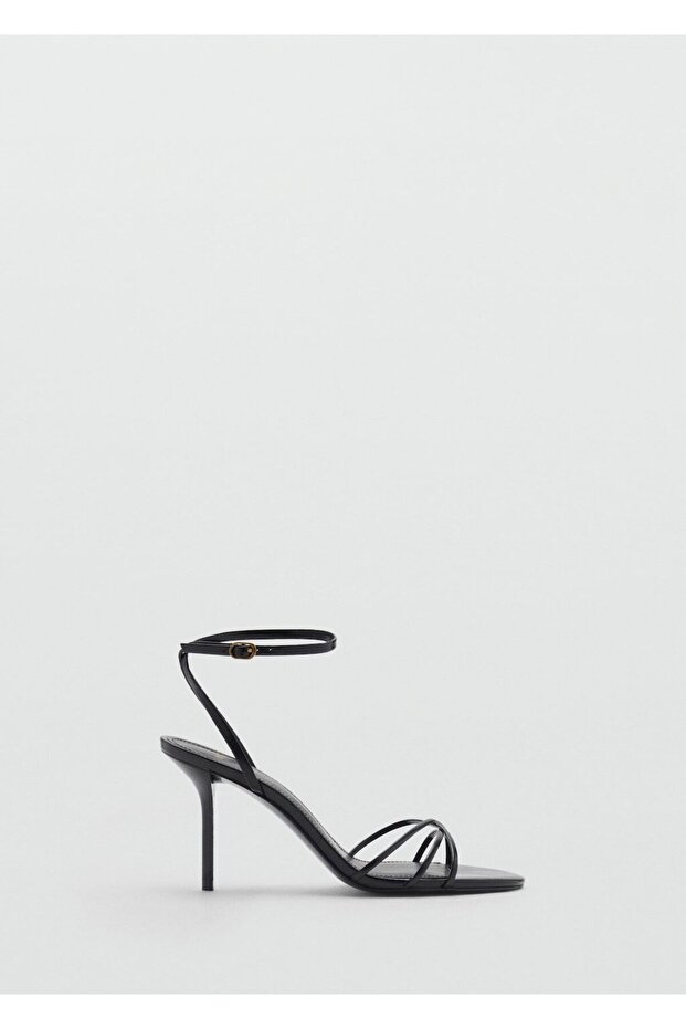 Bantlı topuklu sandalet - 3