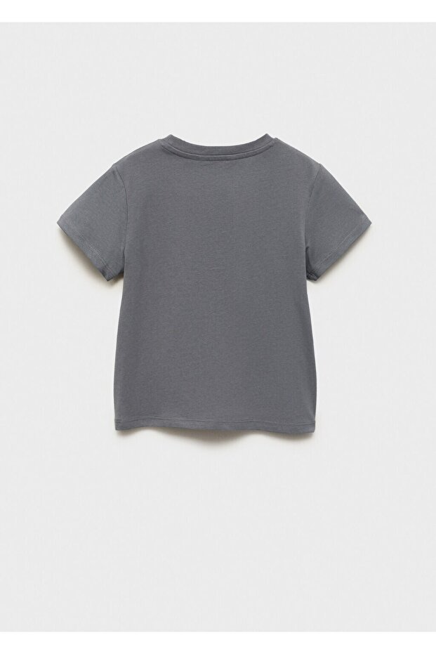 İşlemeli pamuklu tişört - 4